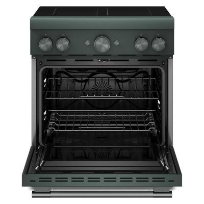 30" KitchenAid 4-Element Induction Freestanding Commercial-Style Range with Air Fry - KFIS930SJP