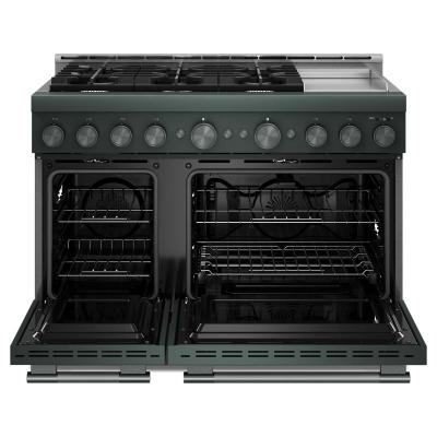 48" KitchenAid 6 Burner Commercial-Style Gas Range with Griddle - KFGD948SJP