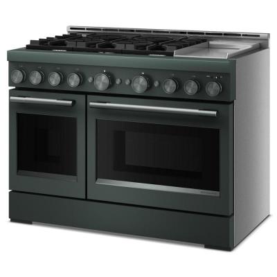 48" KitchenAid 6 Burner Commercial-Style Gas Range with Griddle - KFGD948SJP