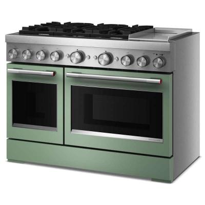 48" KitchenAid 6 Burner Commercial-Style Dual Fuel Range - KFDD948SDC