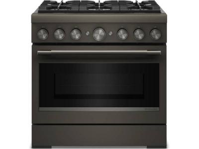 36" KitchenAid 6 Burner Commercial-Style Dual Fuel Range - KFDS936SBE