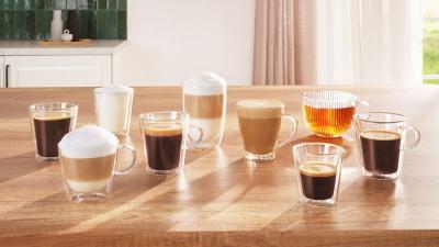 Bosch 500 Series VeroCafe Fully Automatic Coffee Machine with Removable Water Tank  in Piano Black - TPU40109