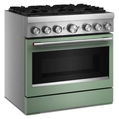 36" Kitchenaid 6 Burner Commercial-Style Dual Fuel Range - KFDS936SDC