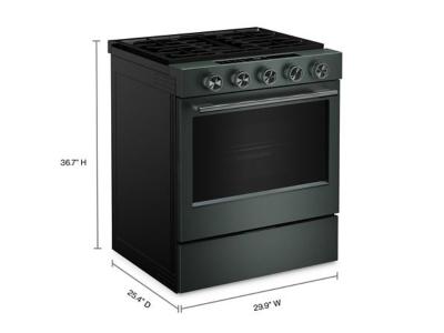 30" KitchenAid 5.0 Cu. Ft. Smart Slide-in Gas Range with Convection Cooking Modes and 2-in-1 Burner - KSGS530SJP