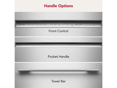 24" KitchenAid 360° Max Jets Third Rack 44 dBA Dishwasher - KDTS424SJP