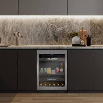 24" Marathon Built-in Single Zone Beverage Cooler in Stainless Steel - M4-100SS