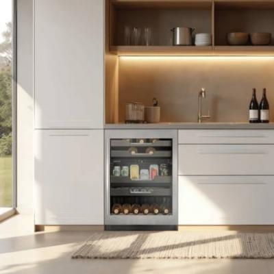 24" Marathon Built-in Dual Zone Wine And Beverage Cooler in Stainless Steel - M4-D250SS
