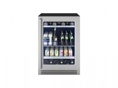 24" Zephyr Presrv Pro Single Zone Beverage Cooler - PRPB24C01CG