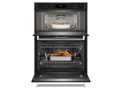 27" KitchenAid Combination Microwave Wall Oven with Air Fry Mode - KOEC527PBS