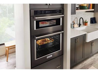 30" KitchenAid Combination Microwave Wall Oven with Air Fry Mode - KOEC530PBS