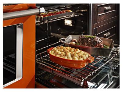 48" KitchenAid 6.3 Cu. Ft. Smart Commercial-Style Gas Range with Griddle - KFGC558JSC