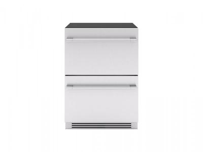 24" Zephyr Presrv 3.9 Cu. Ft. Refrigerator Freezer Drawers - PRRFD24C2AS