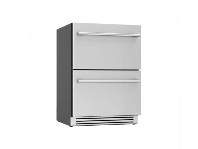 24" Zephyr Presrv 3.9 Cu. Ft. Refrigerator Freezer Drawers - PRRFD24C2AS