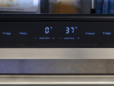 24" Zephyr Presrv 3.9 Cu. Ft. Refrigerator Freezer Drawers - PRRFD24C2AS