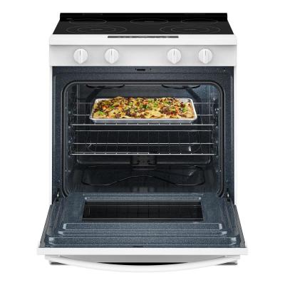 30" Whirlpool Electric Smart Range with No Preheat Mode and Steam Clean - YWSES3330TW