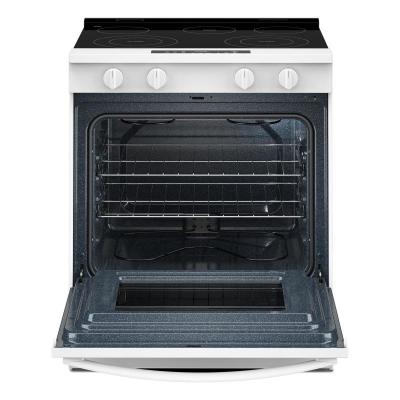 30" Whirlpool Electric Smart Range with No Preheat Mode and Steam Clean - YWSES3330TW