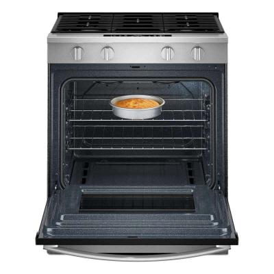 30" Whirlpool Gas Smart Range with No Preheat Mode and Steam Clean - WSGS3330TS