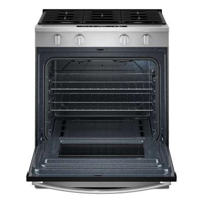 30" Whirlpool Gas Smart Range with No Preheat Mode and Steam Clean - WSGS3330TS