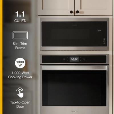 30" Whirlpool 1.1 Cu. Ft. Built In Microwave In Stainless Steel - YWMT50011KS