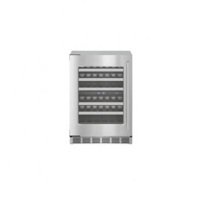 24" Thermador Freedom Under Counter Wine Cooler with Glass Door Masterpiece Left Hinge in Stainless steel - T24UW915LS