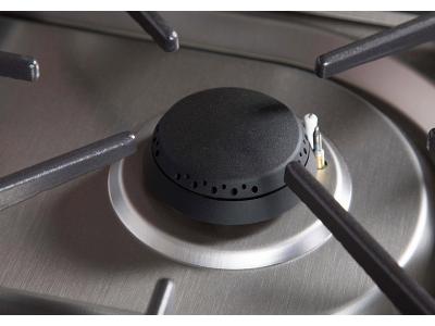 30" ILVE Majestic II Dual Fuel Range with Copper Trim in Glossy Black  - UM30DNE3BKP-LP