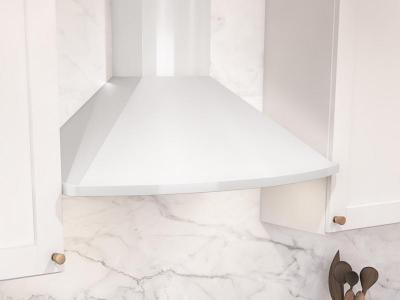 36" Zephyr Core Collection Savona Wall Mount Range Hood in White - ZSA-M90FW
