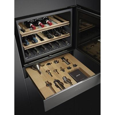 24" SMEG Classica Sommelier Drawer in Stainless Steel - CPS315X