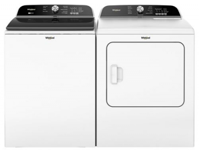 27" Whirpool 6.1 Cu. Ft. Top Load Washer with Removable Agitator - WTW6157PW
