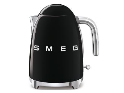 SMEG 50's Style Electric Kettle In Glossy Black - KLF03BLUS