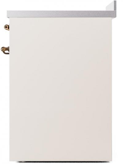 30" ILVE Nostalgie II Induction Freestanding Range in Antique White with Bronze Trim - UPI304NMP/AWB