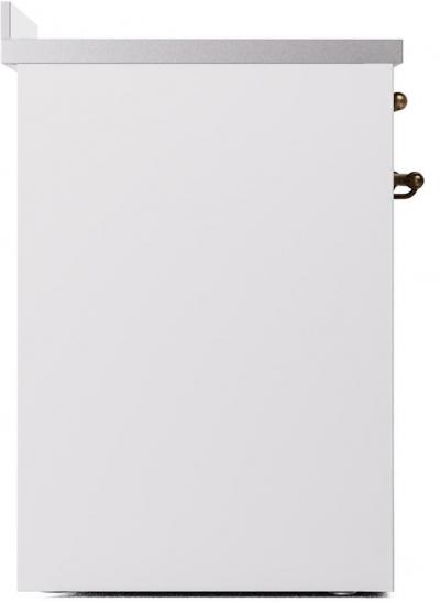 30" ILVE Nostalgie II Induction Freestanding Range in White with Bronze Trim - UPI304NMP/WHB