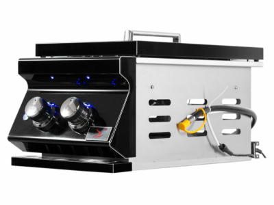 26" Bonfire Prime Double Side Burner in Black - CBAPDSB-B
