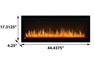 42" Napoleon Alluravision Slim Wall Mount Electric Fireplace - NEFL42CHS