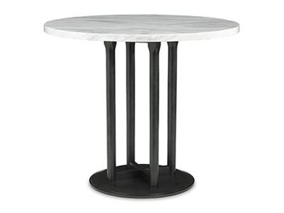 Signature Design by Ashley Centiar Round DRM Counter Table D372-23 Two-tone