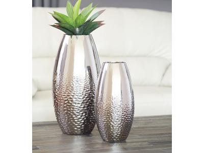 Signature Design by Ashley Dinesh Vase Set (2/CN) A2000355 Silver Finish