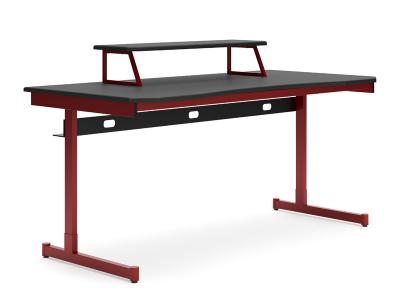 Signature Design by Ashley Lynxtyn Home Office Desk in Red/Black - H400-127