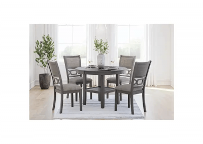 Signature Design by Ashley Wrenning Dining Table and 4 Chairs (Set of 5) - D425-225