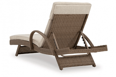 Signature Design by Ashley Beachcroft Outdoor Chaise Lounge with Cushion - P791-815