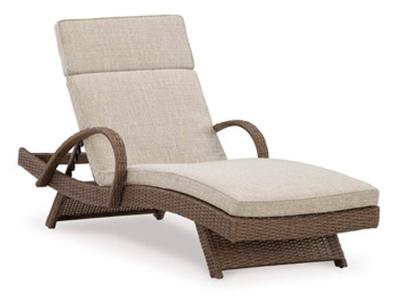 Signature Design by Ashley Beachcroft Outdoor Chaise Lounge with Cushion - P791-815