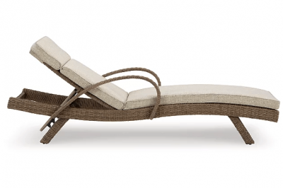 Signature Design by Ashley Beachcroft Outdoor Chaise Lounge with Cushion - P791-815