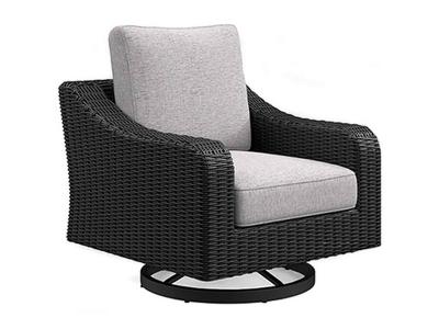 Signature Design by Ashley Beachcroft Outdoor Swivel Lounge with Cushion - P792-821
