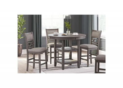 Signature Design by Ashley Wrenning Counter Height Dining Table and 4 Barstools (Set of 5) - D425-223