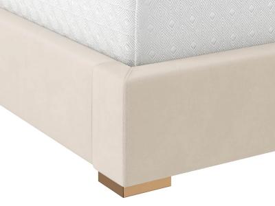 Sunpan Alisha King Size Bed in Meg Taupe - 108710