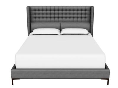 Sunpan Cairo Queen Size Bed in Antonio Charcoal - 105565