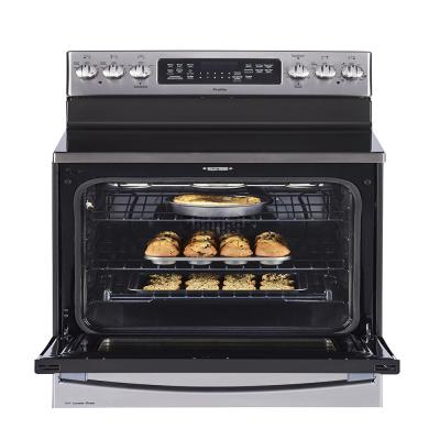 30" GE Profile 6.2 Cu. Ft. Freestanding Electric Range With Baking Drawer In Stainless Steel - PCB987YMFS