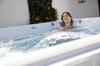 Endless Pools R-Series R220 RecSport Recreation Systems Swim Spa with Mocha Cabinet and Entertainment System - 941914059102-23