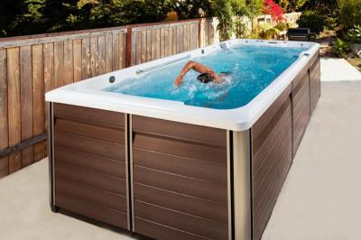 Endless Pools R-Series R500 RecSport Recreation Systems Swin Spa with Mocha Cabinet - 941913059100-23