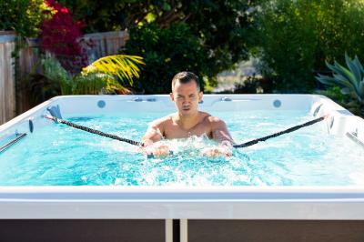 Endless Pools R-Series R500 RecSport Recreation Systems Swin Spa with Gray Cabinet - 941913059200-23
