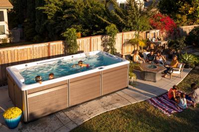 Endless Pools R-Series R500 RecSport Recreation Systems Swin Spa with Gray Cabinet - 941913309200-23