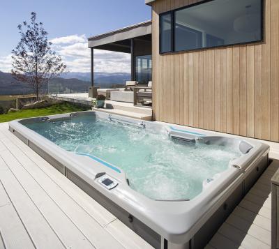 Endless Pools R-Series R500 RecSport Recreation Systems Swin Spa with Gray Cabinet - 941913309200-23